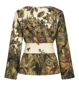 Wild Printed Silk Top