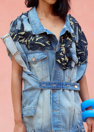 SS26 Cargo Denim Vest