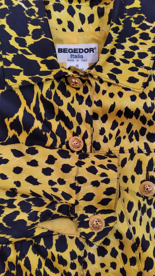 1990s Leopard Print Cropped Jacket by Begedor Italia