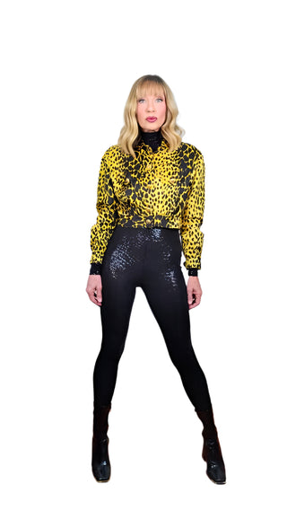1990s Leopard Print Cropped Jacket by Begedor Italia