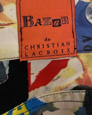Vintage Christian Lacroix 1990s Collage-Print Trousers