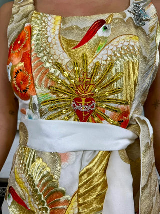 Silvia, Majestic Beaded Kimono Gown
