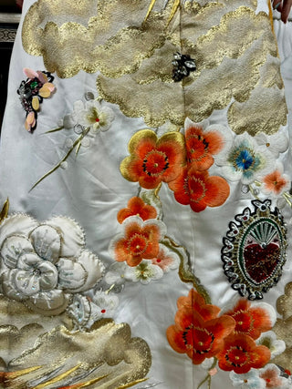 Silvia, Majestic Beaded Kimono Gown