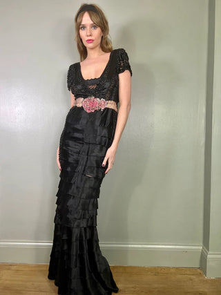 Bisoux, 30s Tiered Beaded Dress