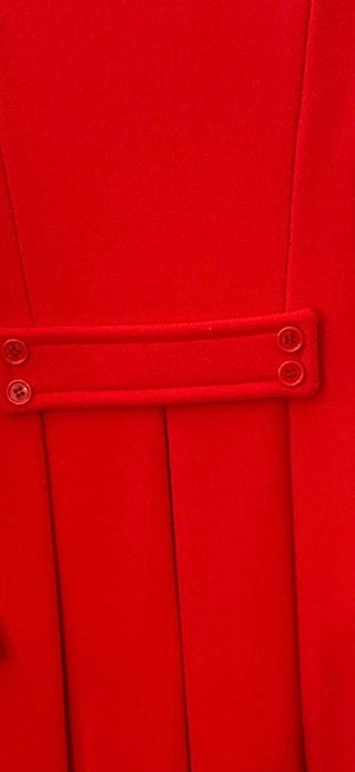 Vintage Red Wool Coat with Silk Lining | 1950s-60s Union-Made USA