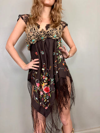 Penny, Reworked Fringed Dress