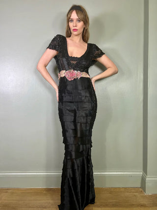 Bisoux, 30s Tiered Beaded Dress