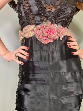 Bisoux, 30s Tiered Beaded Dress