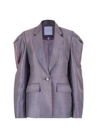 SS26 Gunmetal Cinch Blazer