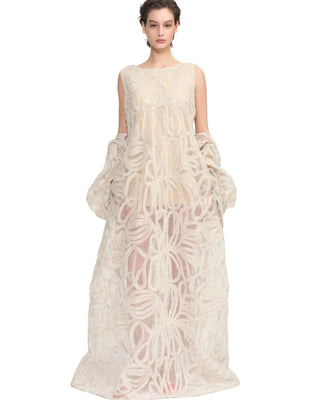 Lux Lucis Embellished Organza Bolero Shrug