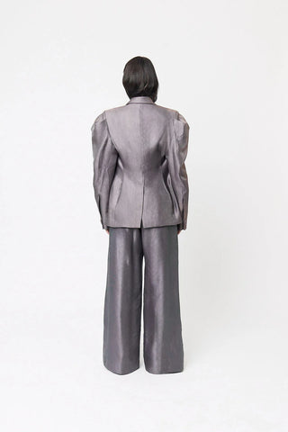 SS26 Gunmetal Cinch Blazer