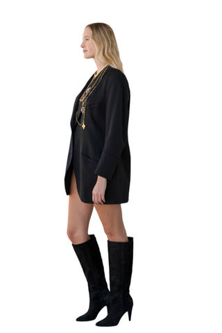 Vintage Richard Tyler Oversized Black Suit Blazer