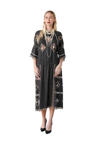 Rare Vintage 1980s Chloé Geometric Motif Cutout Tiled Dress – Coveted Mix