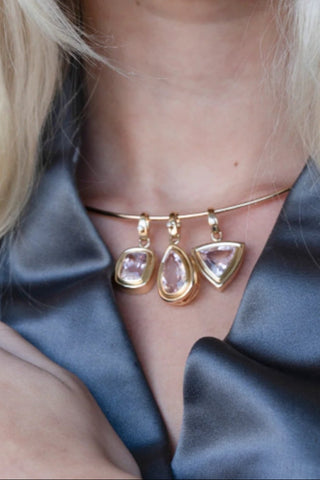 Gold Wire Dynasty Necklace (shown with charms)