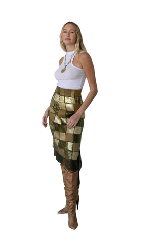 Vintage Laura Biagiotti High Waisted Sequin Skirt
