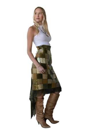 Vintage Laura Biagiotti High Waisted Sequin Skirt