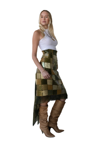 Vintage Laura Biagiotti High Waisted Sequin Skirt