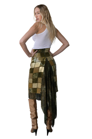 Vintage Laura Biagiotti High Waisted Sequin Skirt