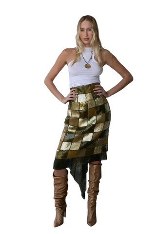 Vintage Laura Biagiotti High Waisted Sequin Skirt