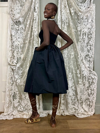 Miu Miu, Y2k Black Strapless Dress
