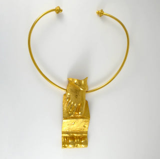 PARIS CARYATID FOOT NECKLACE
