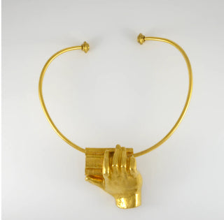 PARIS CARYATID HAND NECKLACE