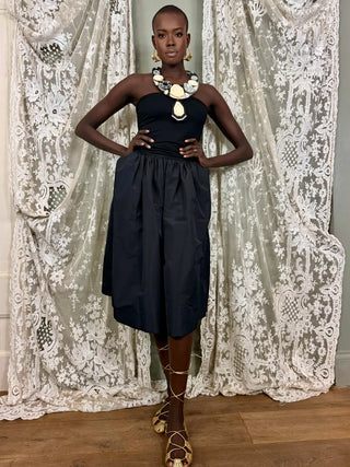 Miu Miu, Y2k Black Strapless Dress