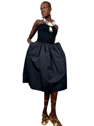 Miu Miu, Y2k Black Strapless Dress