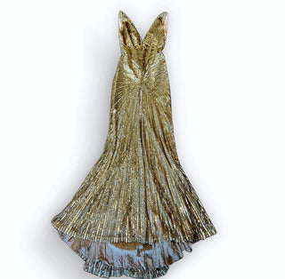 Vintage Elie Saab Sunburst Sequin Dress