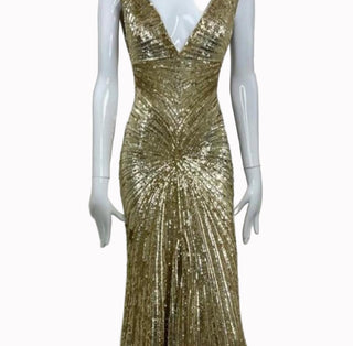 Vintage Elie Saab Sunburst Sequin Dress