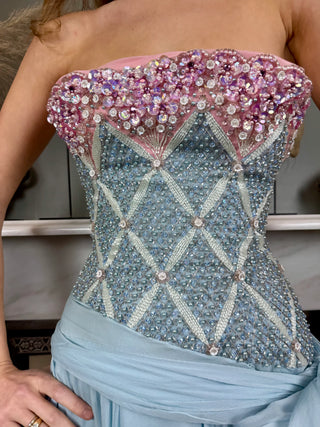 Eloise, Couture 60s Beaded Chiffon Dress