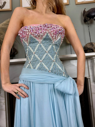 Eloise, Couture 60s Beaded Chiffon Dress