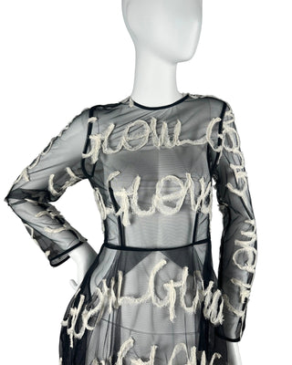Glow Embellishment Mesh Dress