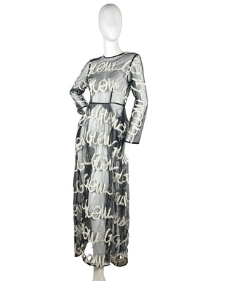 Glow Embellishment Mesh Dress