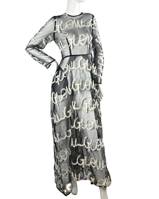 Glow Embellishment Mesh Dress