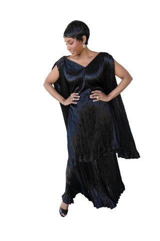 Vintage 1980s Issey Miyake Two-Piece Pleated Ensemble