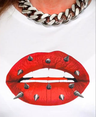 The Studded Lip Tee