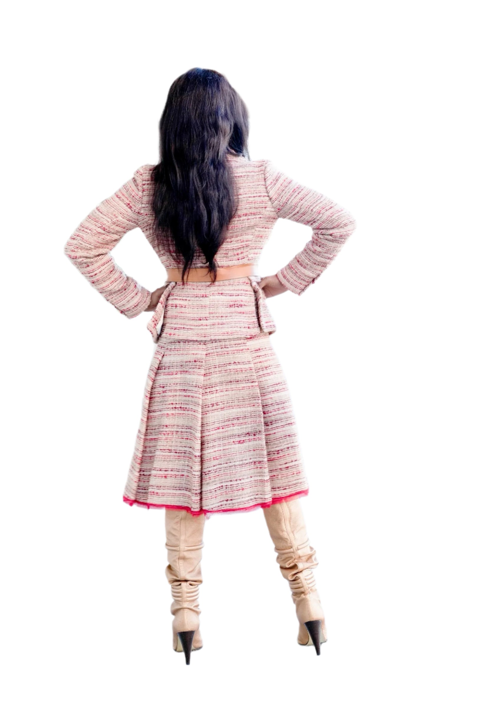 Vintage 1990s Prada Nubby Wool Two-Piece Skirt Set – Coveted Mix