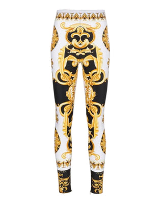 Versace SS18 Tribute Baroque Print Leggings - IT 40