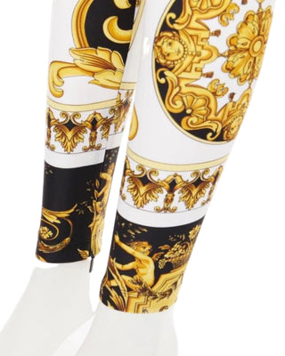 Versace SS18 Tribute Baroque Print Leggings - IT 40