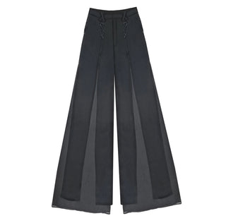 Panel Flare Layered Trousers