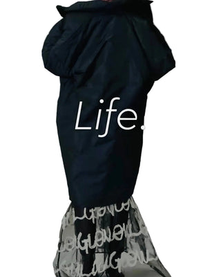Glow Embellishment Mesh Dress