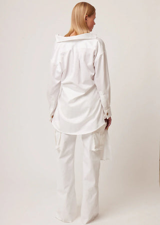 Iconic Denim Palazzo - White