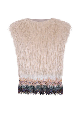 FW26 Luscious Faux Feather Top