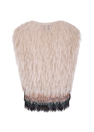 FW26 Luscious Faux Feather Top