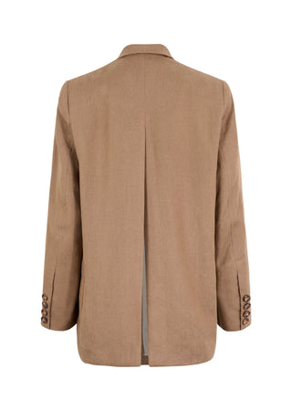 SS26 Camel Open Back Blazer