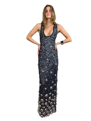 Amadeus, Couture Vintage Long Sequins Dress