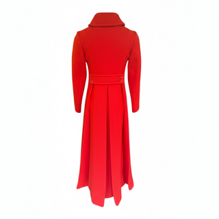 Vintage Red Wool Coat with Silk Lining | 1950s-60s Union-Made USA