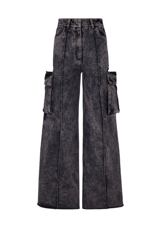 Denim Palazzo - Black