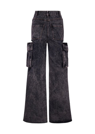 Denim Palazzo - Black